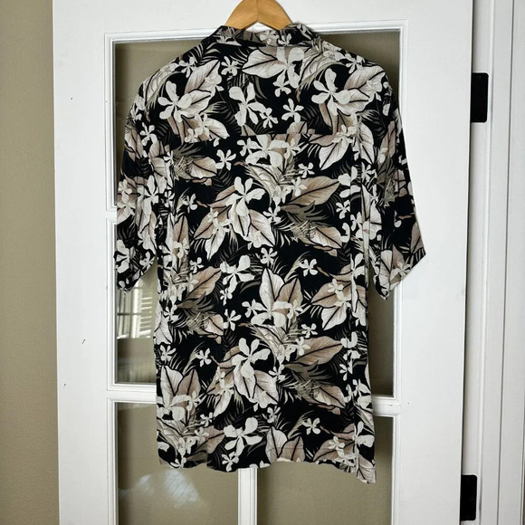 *VINTAGE* Caribbean Palms Hawaiian Hawaii Aloha Tropical Shirt L - Picture 4 of 7